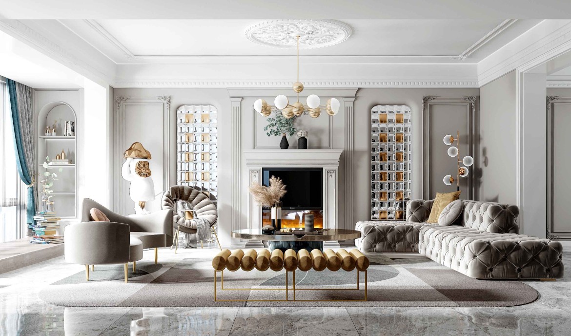 优雅贵气的美式客厅，学会这些技巧让客厅颜值逆天